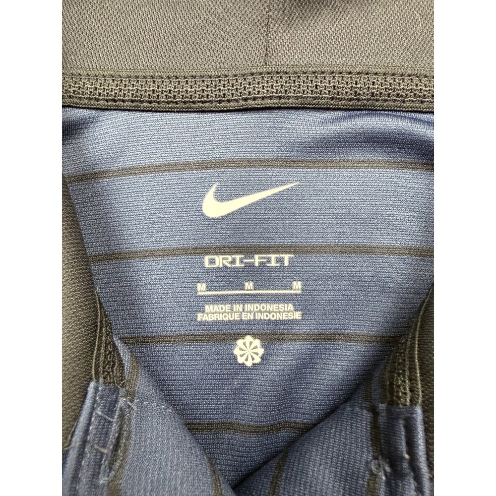 Nike Cal Bears Berkeley Dri-FIT Polo Shirt Men M Navy Stripe ACC Logo Game Day - Picture 3 of 16